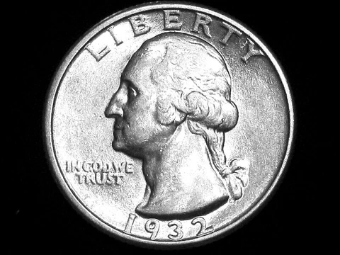 1932 Washington Quarter --- Almost Uncirculated Cover