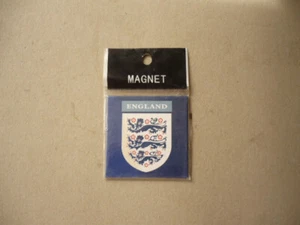 Souvenir Fridge Magnet-ENGLAND-Three Lions-2 1/2" x 2 1/2"-New In Packaging - Picture 1 of 2