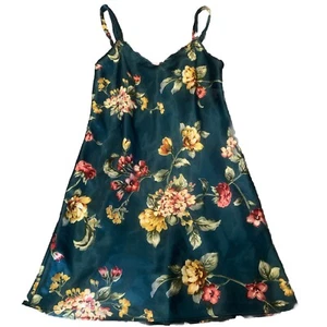 Camisón vintage de satén interior para damas talla XS floral - Imagen 1 de 3
