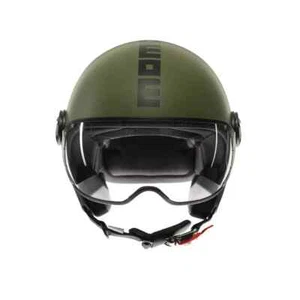 Casco moto jet MOMO DESIGN FGTR CLASSIC E2206 Verde militare opaco nero TAGLIA M - Imagen 1 de 12