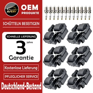 6x bobina de encendido + 12x bujía para Mercedes-Benz W203 S202 S203 W210 W211 S210 S211 - Imagen 1 de 9