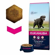 Eukanuba Large Breed Caring Senior Dog Dry Food Rich in Chicken 12 kg Bag NEW