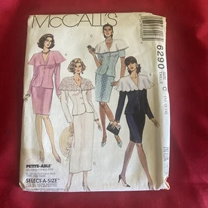 McCalls UNCUT Sewing Pattern M6290 Womens Suits Sz 10-12-14 - Picture 1 of 3