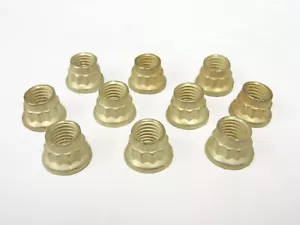10 5/16-24 AIRCRAFT EXHAUST 12 POINT LOCKING NUT SILVER PLATED LOCK - Picture 1 of 1