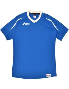 ASICS Boys T-Shirt Top 13-14 Years Blue Polyester AX01 - Picture 1 of 4
