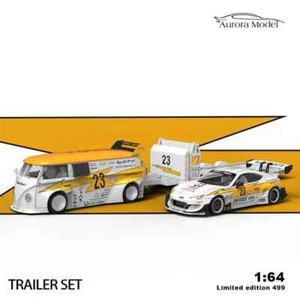 Aurora Model 1/64 Lighting Car x Bus Trailer Set - Toyota GT86 - Picture 1 of 2