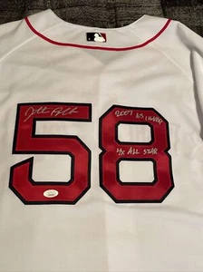 Jonathan Papelbon Boston Red Sox Signed 2007 World Series Jersey w/ 2 Inscr. JSA - Picture 1 of 14