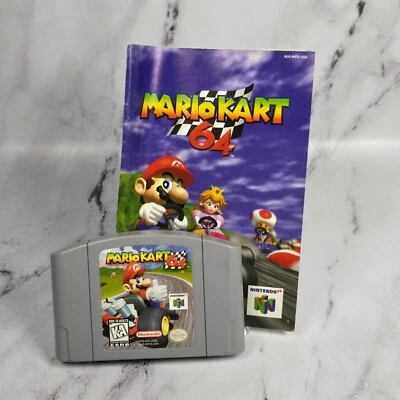 Mario Kart 64 (Nintendo 64, 1997) cartuccia e manuale autentici - Immagine 1 di 4