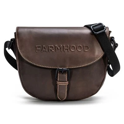 Farmhood Nashville Umhängetasche Leder 25cm #FRM-FH02004 (dark brown)