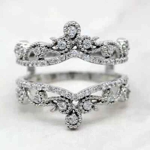 Adorable 1.80Ct Lab-Created Diamond Cluster Engagement Ring 14K Yellow Gold Fn - Picture 1 of 11