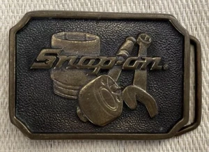 Vintage Snap On Tools Gürtelschnalle, massives Messing, Made in USA, BTS SPP-513 - Bild 1 von 3