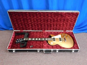 Gibson 2016 Les Paul Studio Gold Top Solid Body Electric Guitar w/ Case - Picture 1 of 16