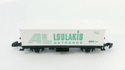 Märklín Mini-Club AL Loulakis Container Rail Train Freight Car Z Marklin - Image 1 of 4