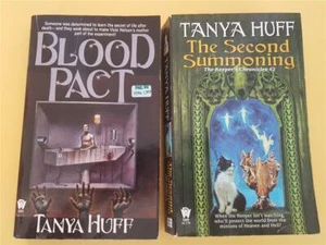 2 Tanya Huff Books Second Summoning #2 Blood Pact Mystery Suspense Vampires PB - Picture 1 of 1