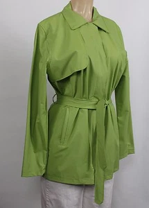 Misty Harbor Women's Rain Coat Plaid Interior Green Size M - Picture 1 of 8