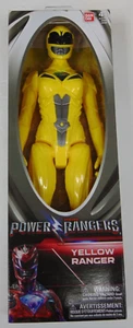Action figure Mighty Morphin 12" giallo Power Rangers 2016 Ban Dai nuovo con scatola HTF - Foto 1 di 2
