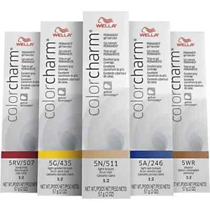 WELLA COLOR CHARM PERMANENT DYE GEL - Choose Your Color - 6 Pack - Picture 1 of 17