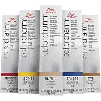 WELLA COLOR CHARM PERMANENT DYE GEL - Choose Your Color - 6 Pack - Image 1 of 2