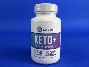 Celsium Keto + ACV 525MG Maximum Strength 30 Gummies - Picture 1 of 5