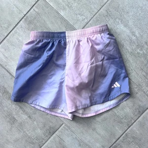 Adidas Kids Athletic Running Shorts Purple Pink Gradient Size L - Picture 1 of 4