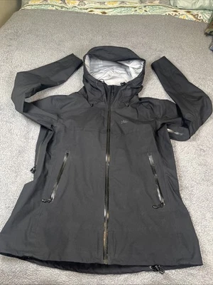Chaqueta impermeable para mujer Marmot Starfire estilo grande J36350 negra casco capucha Foto 1 de 4