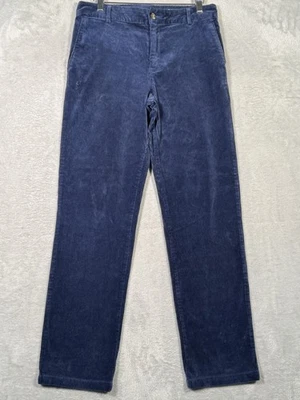 Pantalones de Pana Polo Ralph Lauren Juvenil 18 Azul Pierna Recta Chino Elastizados 30x30 Foto 1 de 4