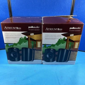 2 NUOVI altoparlanti Polk Audio Atrium 8 SDI - neri per interni/esterni per tutte le condizioni atmosferiche - Foto 1 di 12