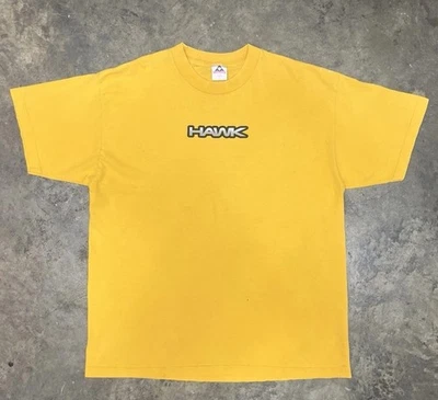 Camiseta De Colección Rara Años 90 Tony Hawk Amarillo Halcón Monopatín Talla XL Foto 1 de 4