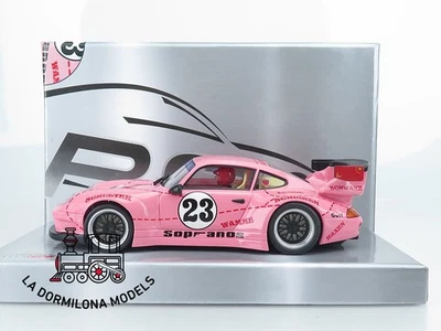 RB431 Scalextric Slot REVOSLOT RS0110 PORSCHE 911 GT2 SOPRANOS CHINA'S PINK PIG  - Imagen 1 de 4