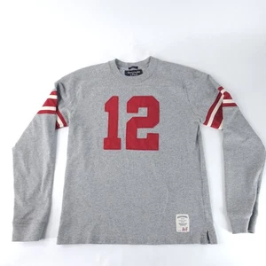 Vintage Abercrombie Fitch Sweater Shirt Mens Medium Gray Y2K 90s Preppy Grunge - Picture 1 of 8