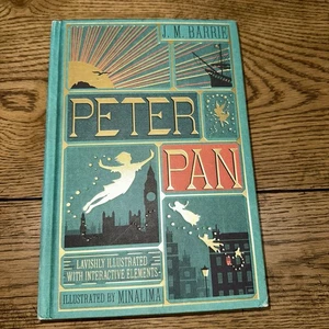 Peter Pan J. M. Barrie (MinaLima Edition Hardcover) Interactive Illustration - Foto 1 di 7