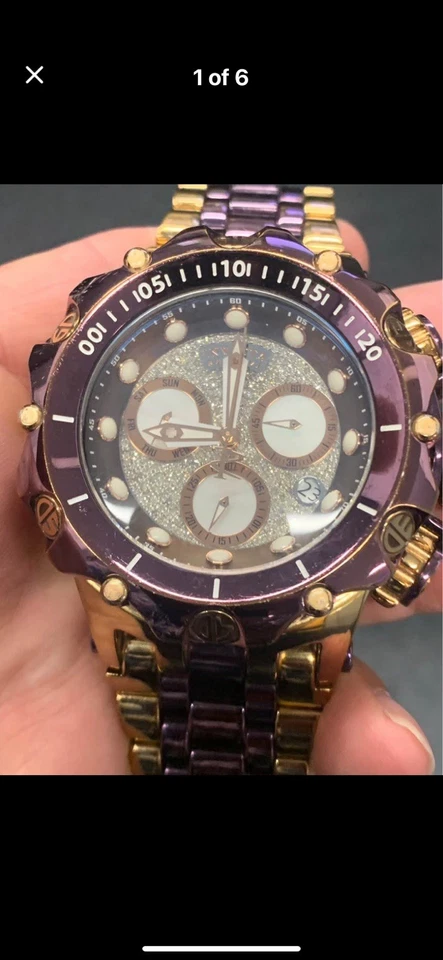 Reloj para hombre Invicta Venom Hybrid Fusion Gen II con esfera de diamante subesferas MOP Foto 1 de 4