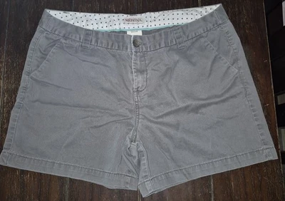Pantalones cortos chinos grises Merona talla 12 para mujer Foto 1 de 3