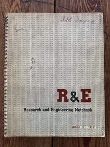 Ancien carnet spirale IBM Employee Research and Engineering R&E années 60 - Photo 1/15