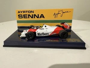 Minichamps 1/43 Ayrton Senna 1983 McLaren MP4/1C Test Car Marlboro Decals New - Picture 1 of 7