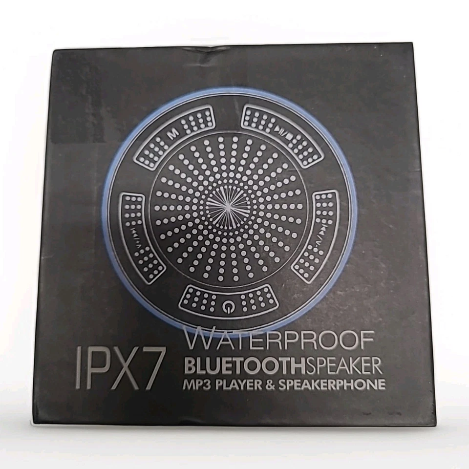 IPX7 Altavoz Bluetooth Impermeable con Ventosa, Azul Cielo Nuevo En La Caja  Foto 1 de 4