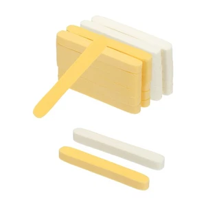 120 Conteggi Spugne Viso Compresse Scrub Viso Rotondo Pad, Giallo, Bianco - Foto 1 di 6