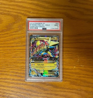 Pokémon TCG M Manectric EX 24/119 XY-Phantom Forces PSA 9 - Image 1 of 2