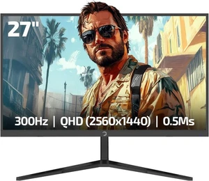 GAMEPOWER 27 Zoll QHD Gaming Monitor 2K 300Hz 1440P 0.5ms Fast IPS Pivot Q-MAX - Bild 1 von 8