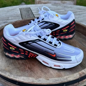 Nike Air Max Plus III Herrenschuhe Größe 9 weiß schwarz orange CK6715-101 neu mit Etikett " - Bild 1 von 13