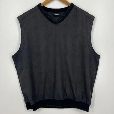 Nike Golf Vest Men's Size XL Gray Embroidered Swoosh Logo Sleeveless Vtg - Image 1 of 4