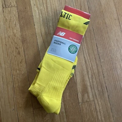 Celtic FC Home Yellow Goalkeeper Socks New Balance US L 10-13 - Image 1 of 4