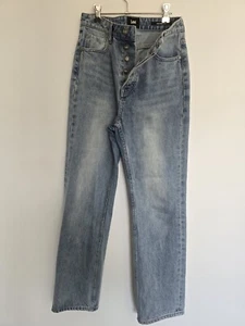 Lee Denim Jeans High Waisted High Pipes Slim Blue Womans Size 8 Casual - Picture 1 of 9