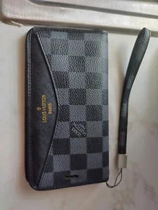 LOUIS VUITTON Damier Monogram Eclipse  iPhone XS MAX CASE (Folio)  - Picture 1 of 2