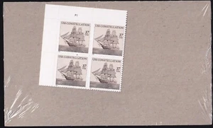 Scott #3869 USS Constellation Plate Block of 4 Stamps - Sealed - Picture 1 of 2