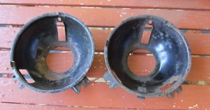 NOS 60's FORD 5" Hi-LO BEAM HEADLIGHT BUCKETS PAIR 1966 1965 Galaxie Fairlane? - Picture 1 of 5