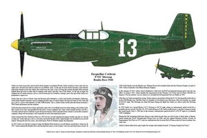 P-51 Mustang Racer #13 Jackie Cockran, arte de aviación, artista, Ernie Boyette - Imagen 1 de 1