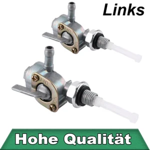 2X Universal Kraftstoffhahn Benzinhahn 10mm Benzin Hahn Schalter mit Benzinsieb - Bild 1 von 10