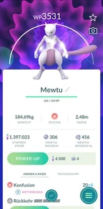Pokemon GO Legendary | Crypto Mewtu | Mewtwo riscattato leggendario - Foto 1 di 1