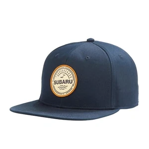 Subaru Logo Ocean Flatbill Cap Hat Impreza STI WRX Forester Outback Ascent - Picture 1 of 2